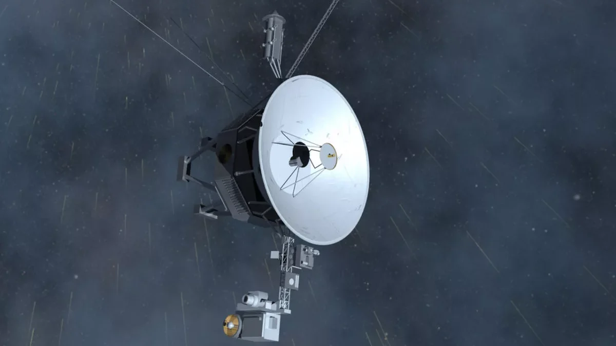 VOYAGER 2 IN THE SOLAR WIND An artist's concept of Voyager 2 in the solar wind.Image: NASA / GSFC Conceptual Image Lab